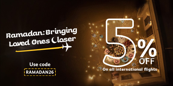 Up to 120 SAR off Flights this Ramadan